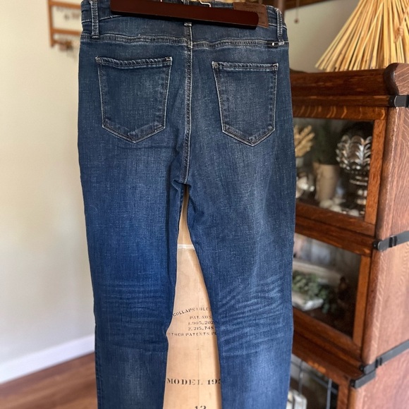 Lucky Brand Bridgette skinny jeans size 6 frayed bottoms - Picture 9 of 11